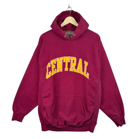 Vintage University Of Michigan Central Pullover Hoodie Large - Picture 1 of 7